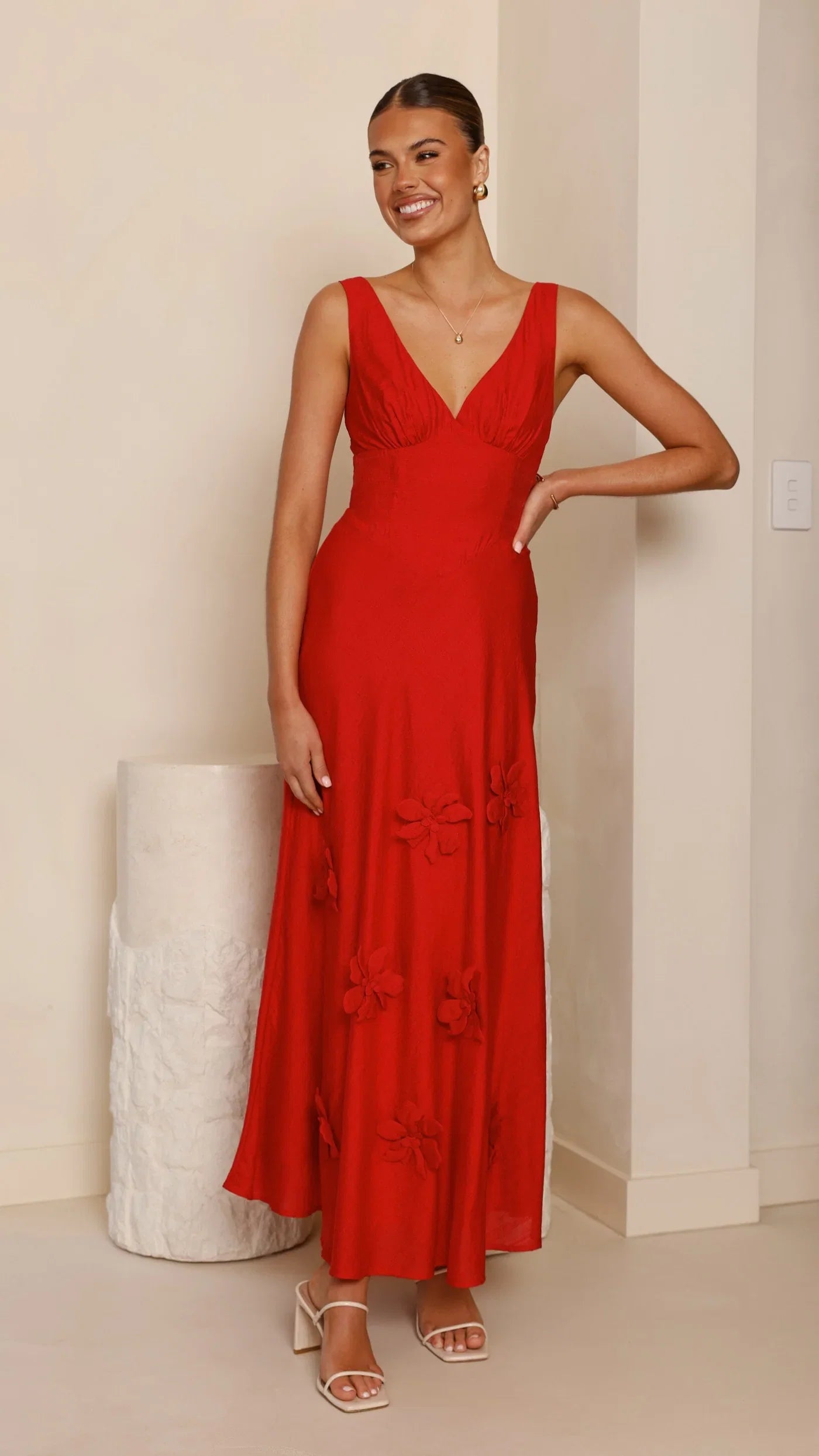Lavara Maxi Dress Red