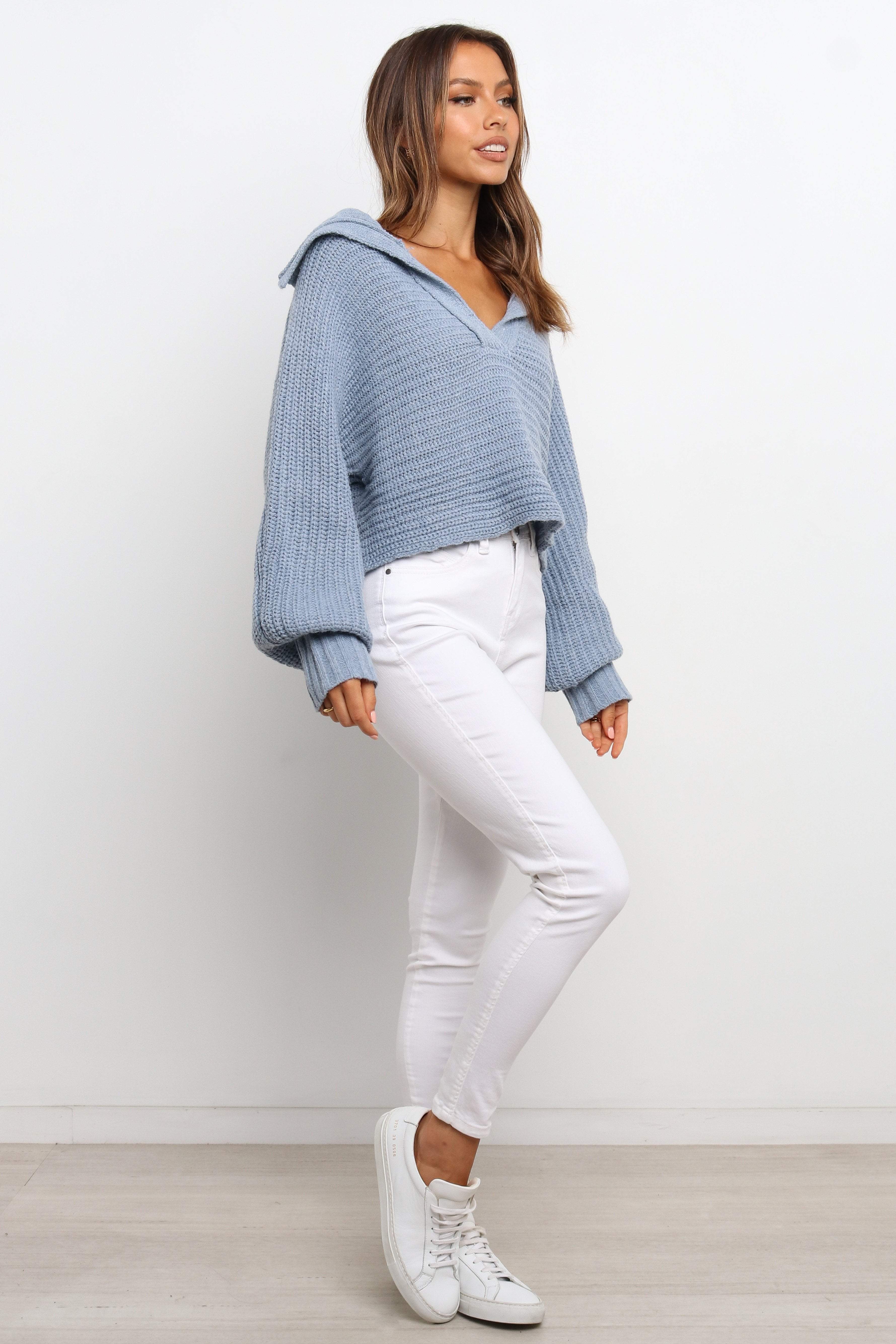 Declan Knit Sweater Blue