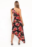 Kleo One Shoulder Maxi Dress Midnight Orchid