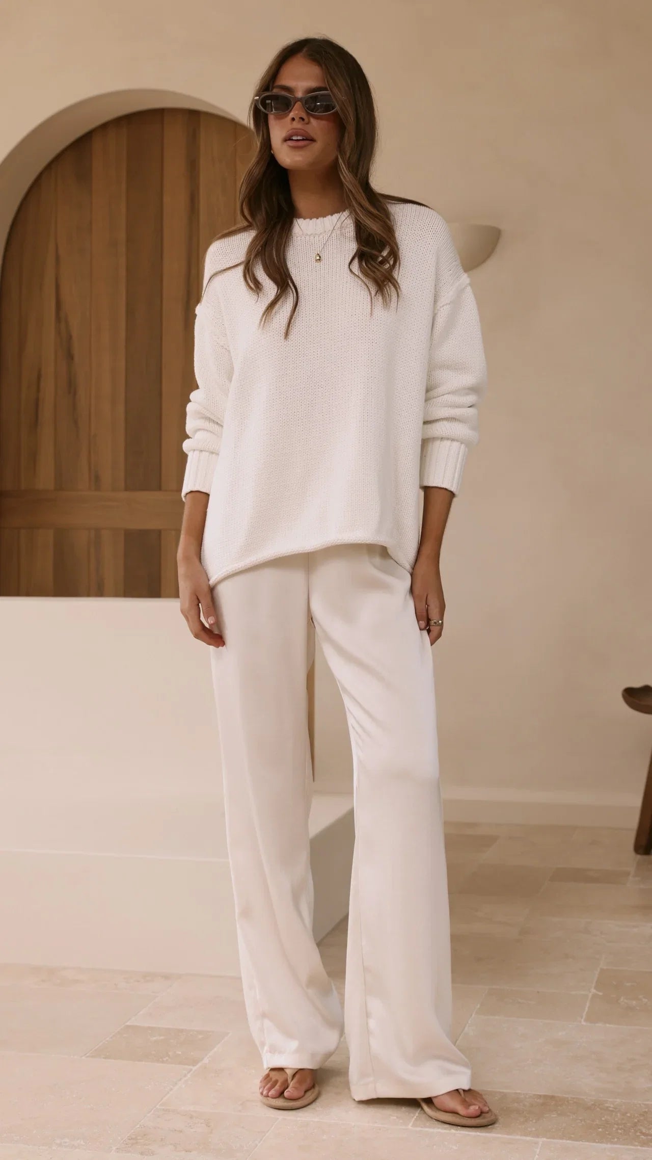 Jase Knit White