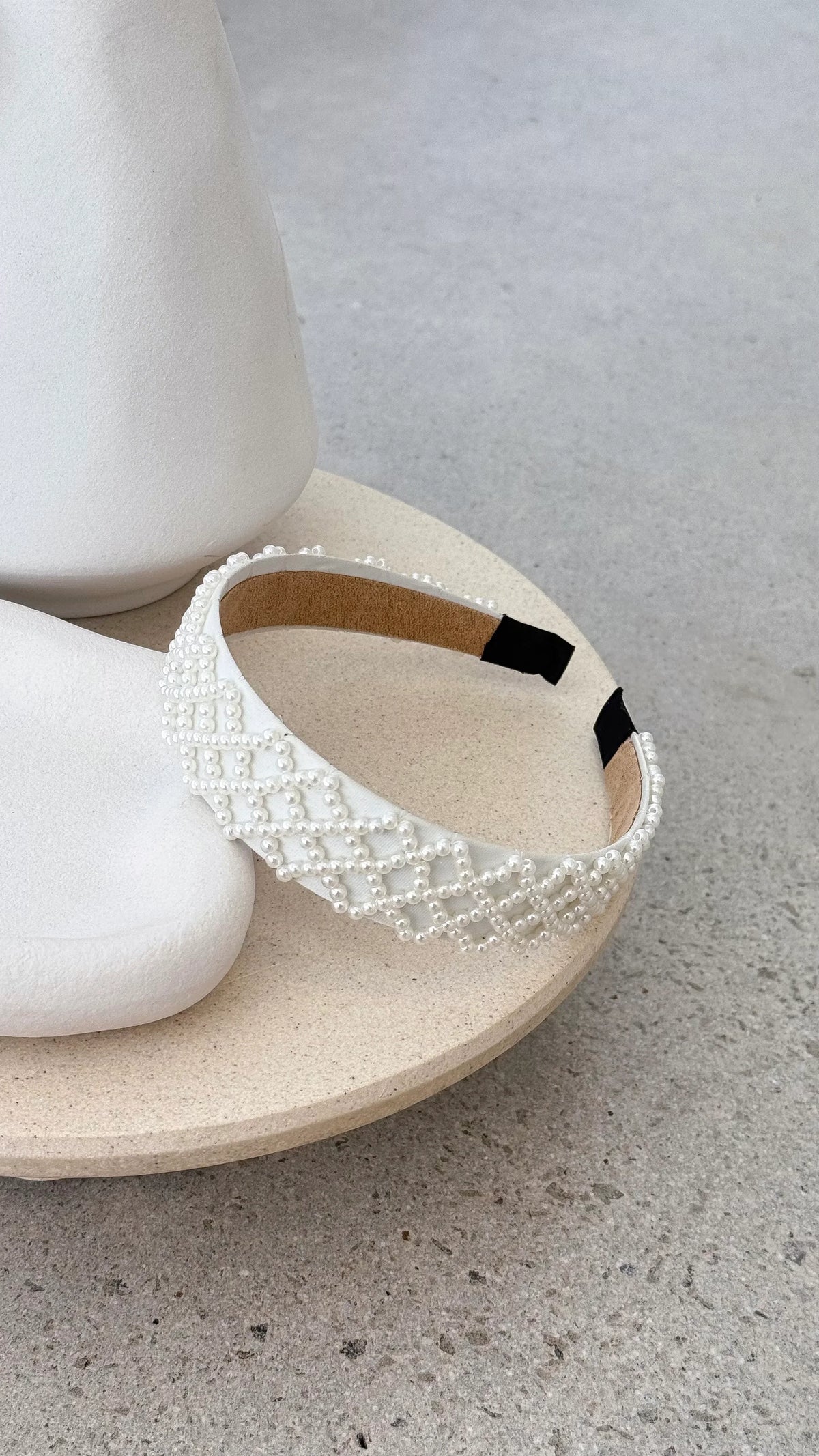 Angela Headband White