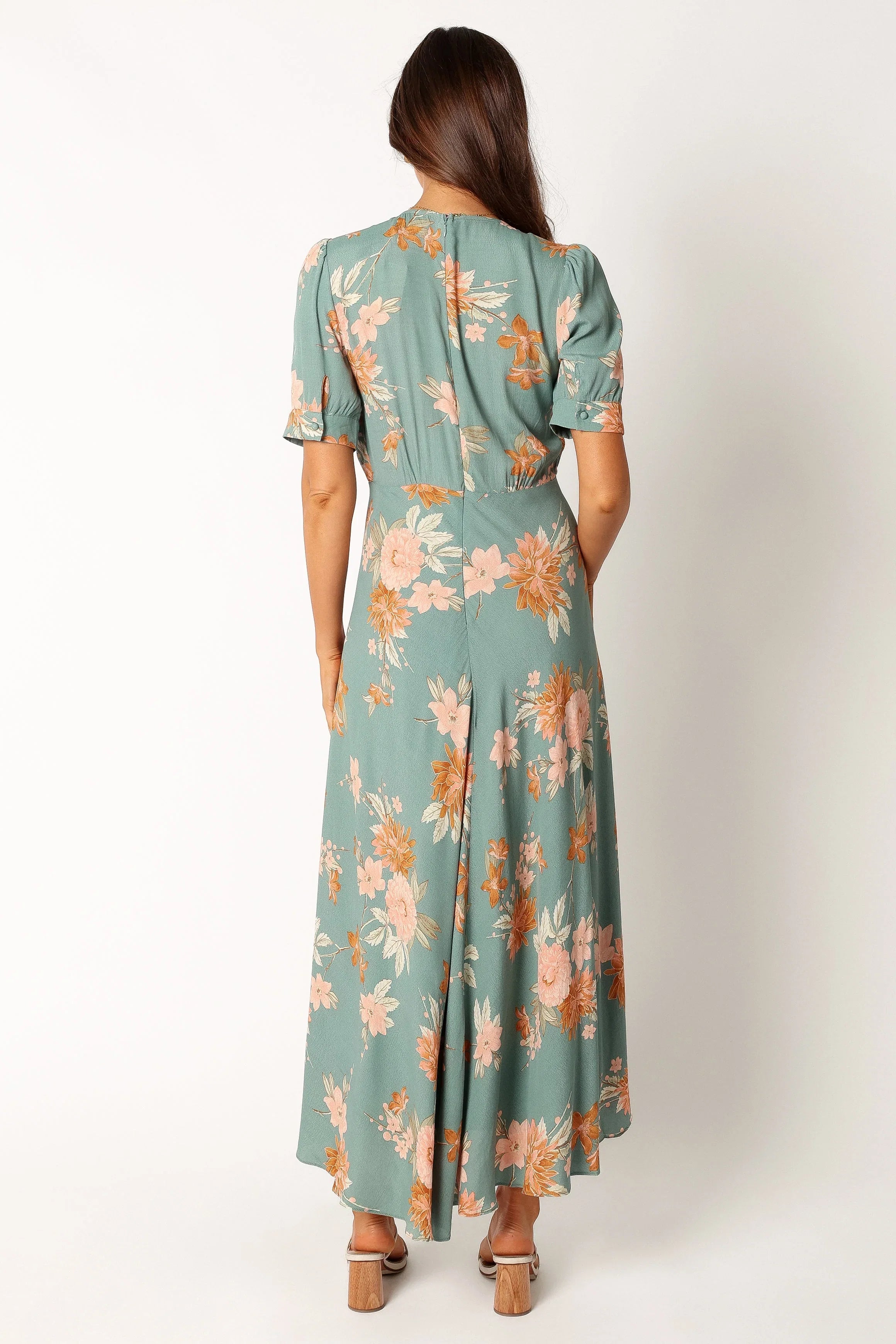 Frampton Midi Dress Blue Floral