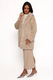 Meeka Faux Fur Jacket Beige