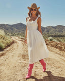 Honeyed Darling Fit and Flare Maxi Dress