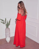 Twilight Tides Off The Shoulder Maxi Dress