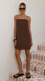 Nalu Mini Dress Brown