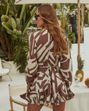 Sea Side Abstract Mini Dress