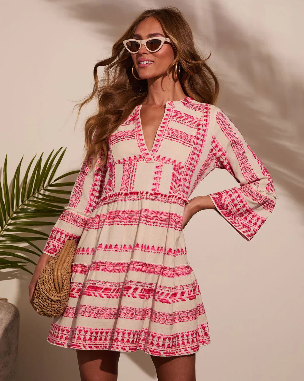 Sonny Abstract Tunic Mini Dress
