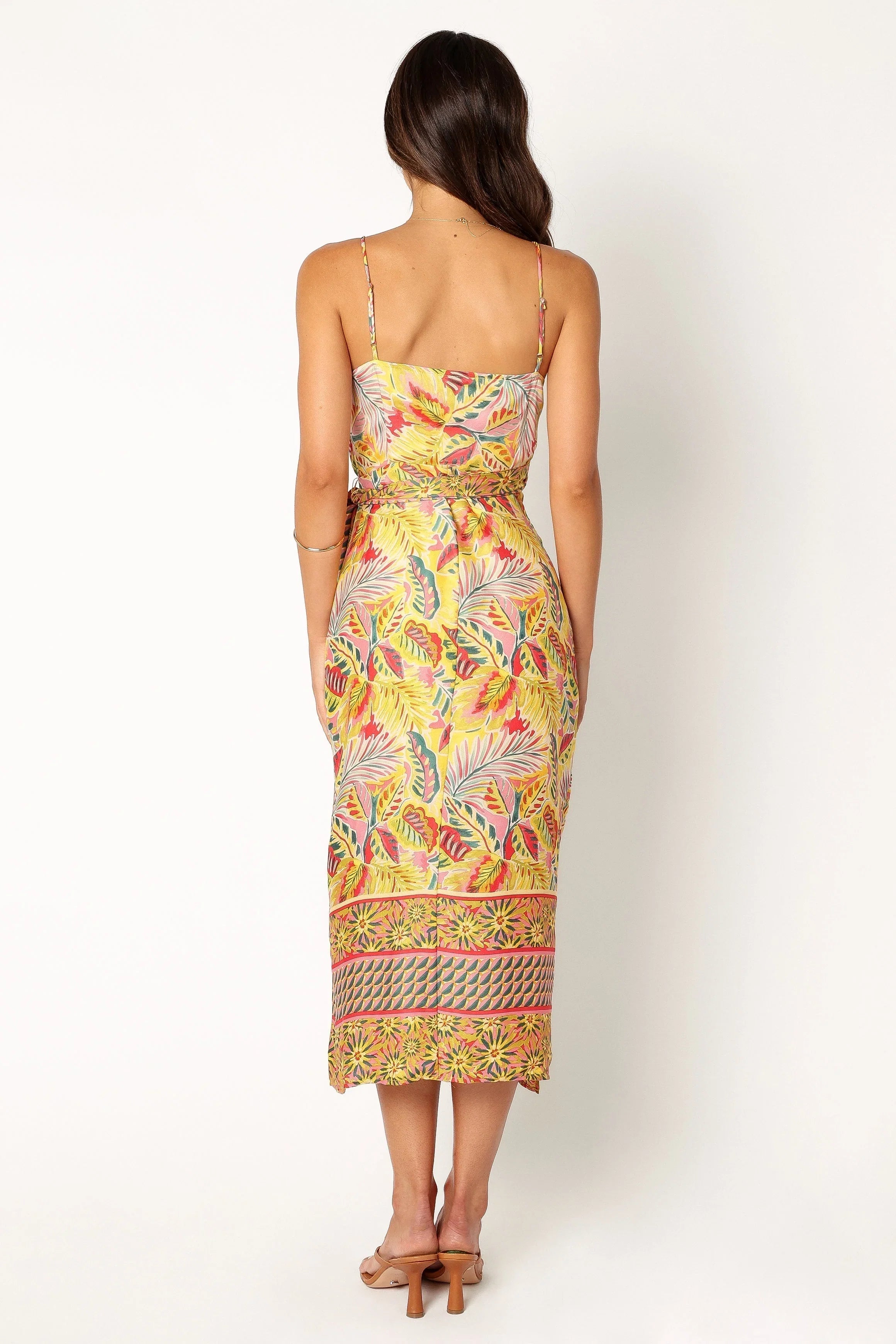 Clement Wrap Midi Dress Tropical