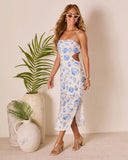 Salty Shores Cut Out Seashell Midi Dress