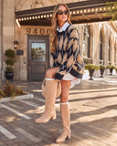 Blushleaf Argyle Crew Neck Sweater