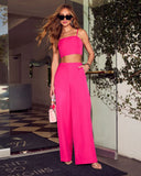 Claudina Spaghetti Strap Crop Top
