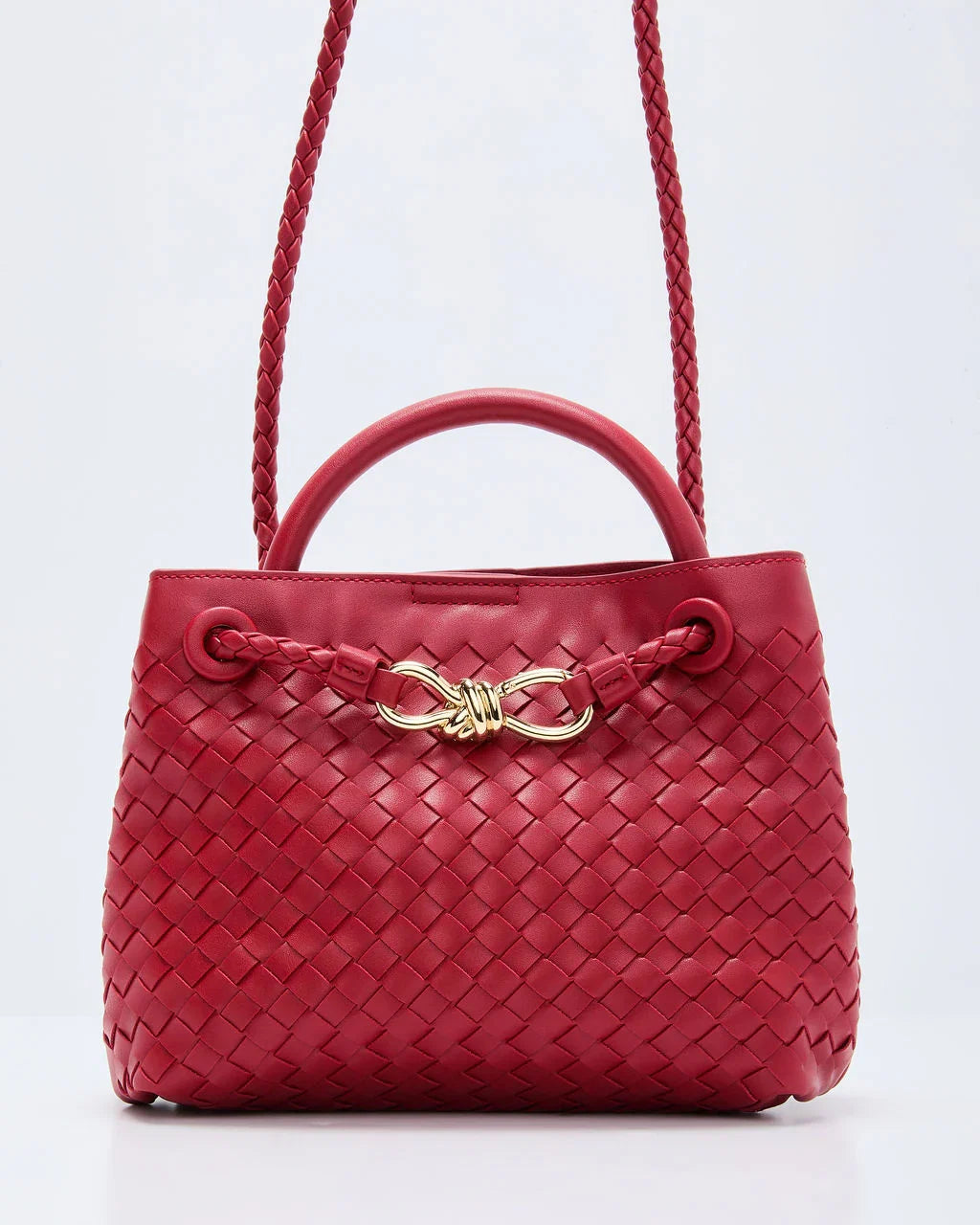 Vita Woven Bow Detail Crossbody Bag