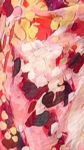 Jemma Long Sleeve Mini Dress Pink Abstract