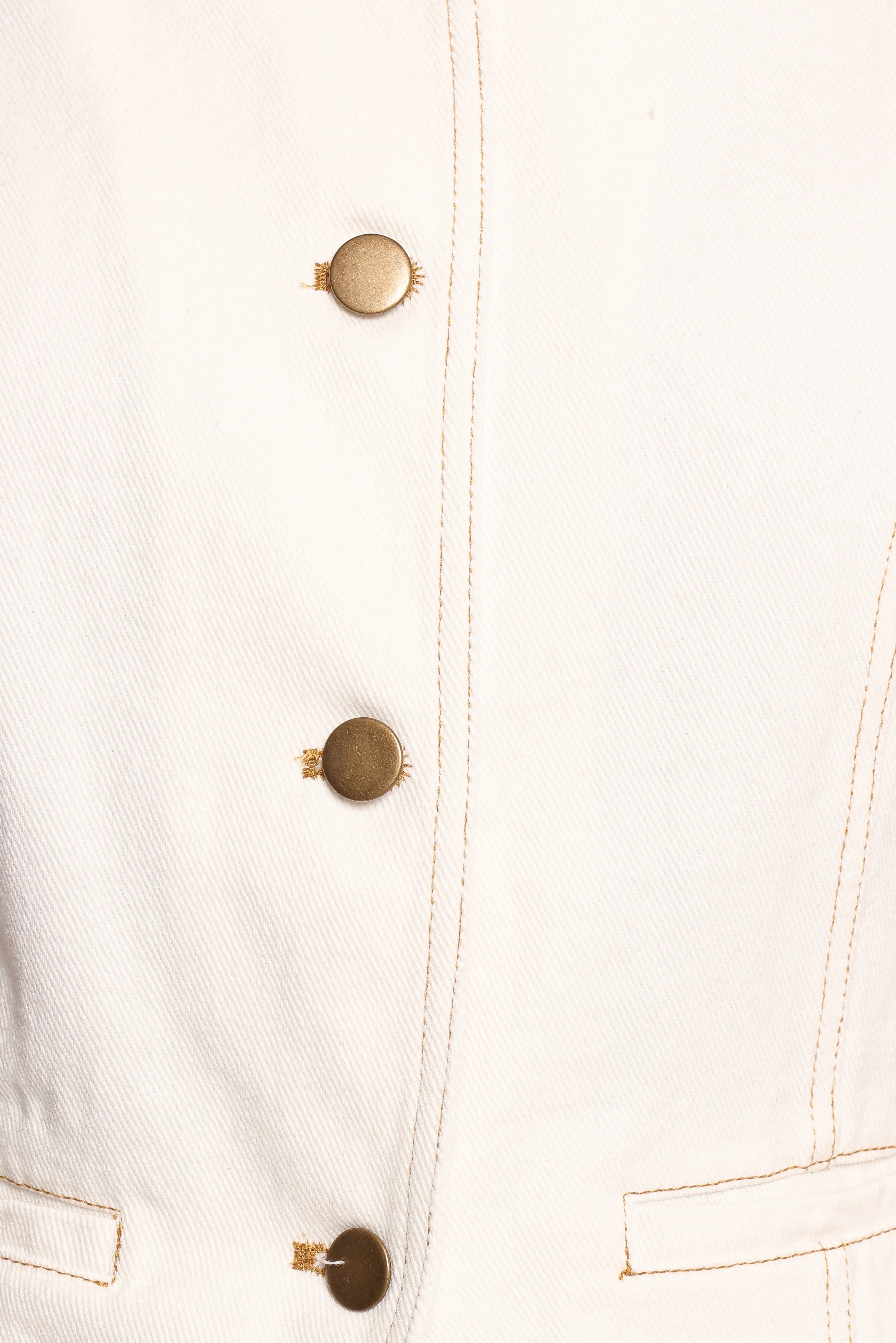 Kristy Denim Vest White