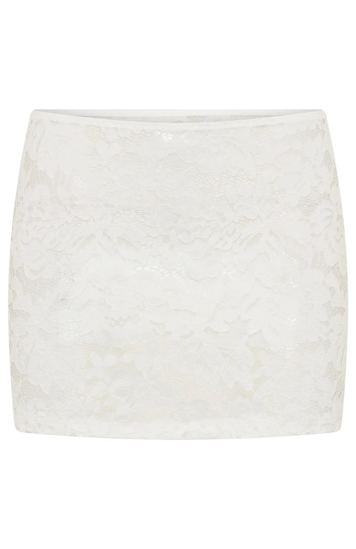 Forbidden Fruit Lace Mini Skirt White