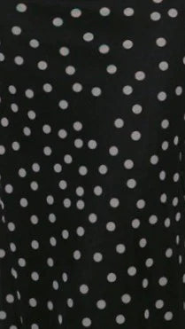 Loralei Maxi Dress Black White Polka Dot