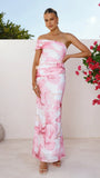 Coda Maxi Dress Pink Floral