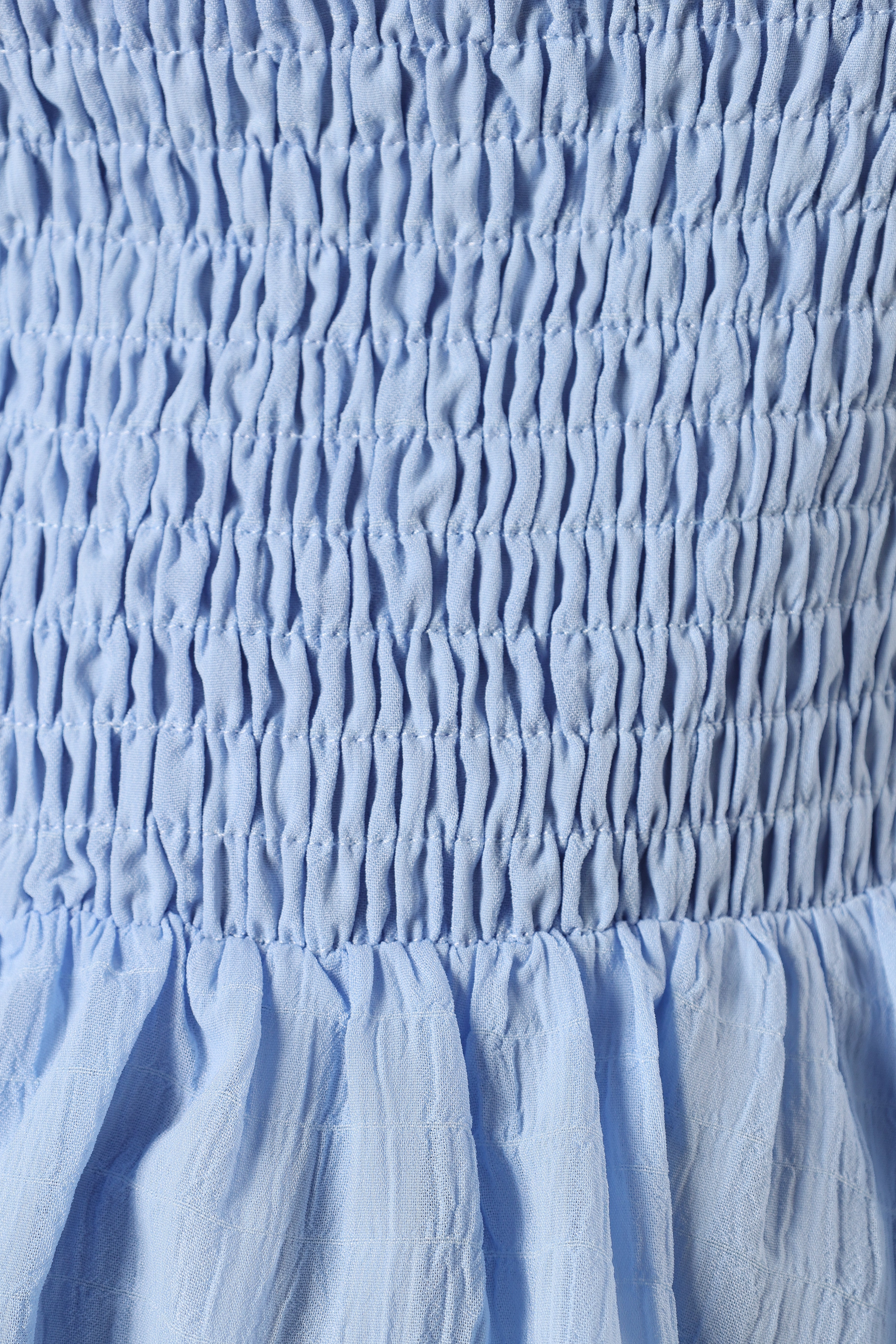 Gabie Ruffle Sleeve Top Blue