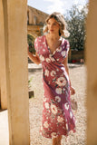 Amarlee Maxi Dress Dark Rose Floral