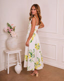Joellyn Floral Fit and Flare Midi Dress