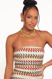 Navia Midi Dress Multi Stripe