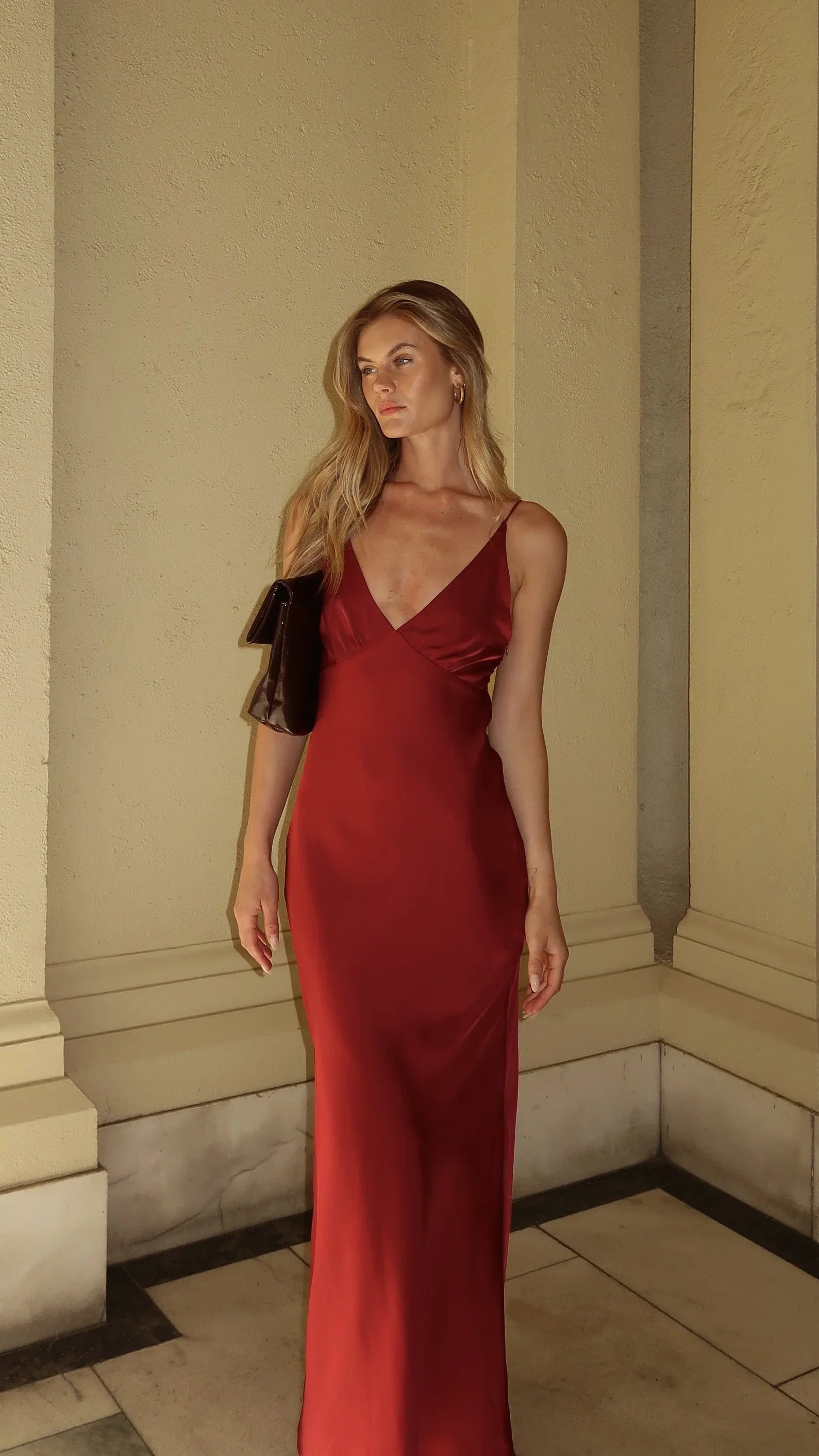 Ziah Maxi Dress Wine