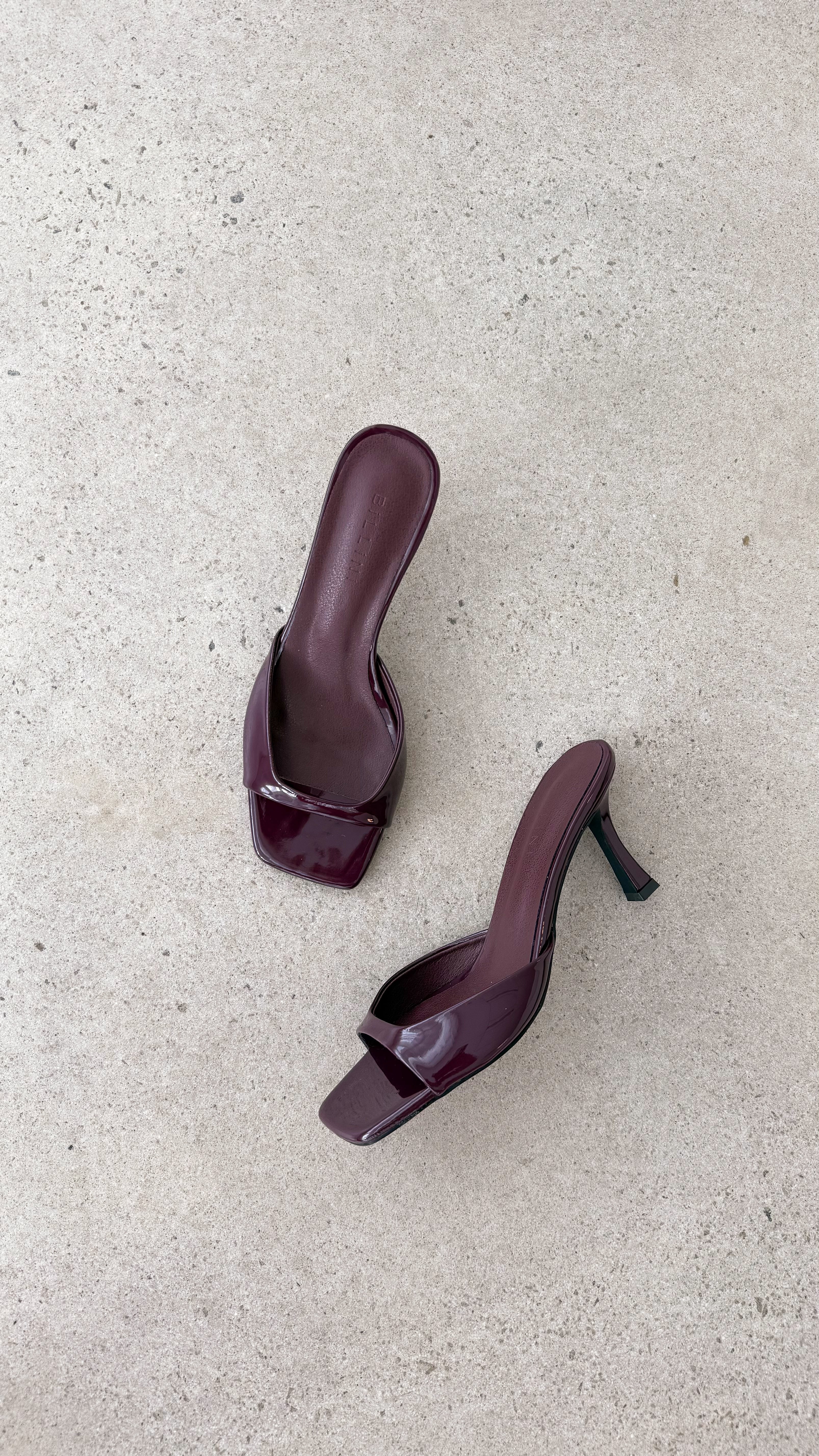 Joey Heel Mulberry Patent