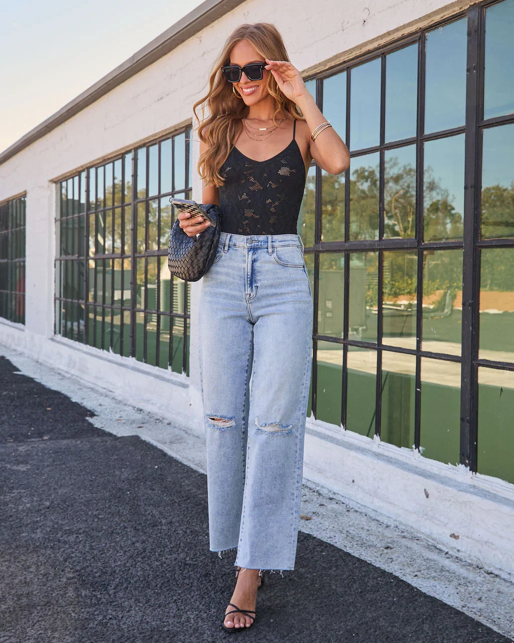 Simmons Open Knit Bodysuit