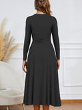 A Line Maxi Dress Ruffle Flowy Formal Long Dresses