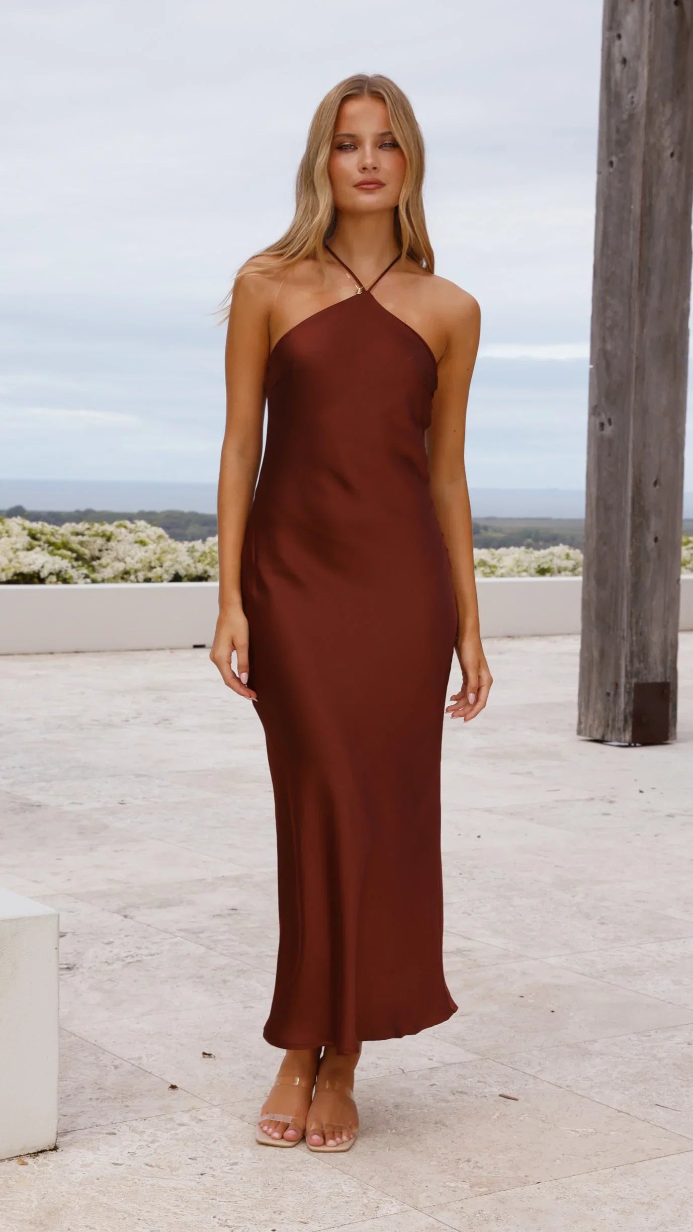 Chiara Maxi Dress Brown