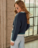 Good Swing Graphic Knit Cardigan