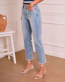 Romelle Stretch High Rise Straight Leg Jeans