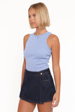 Evanna Denim Skort Dark Wash