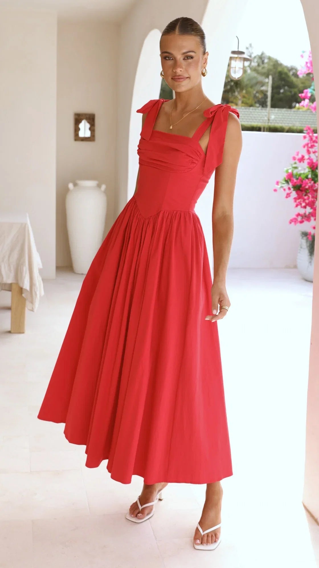 Haisley Maxi Dress Red