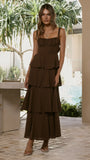 Odilia Maxi Dress Chocolate