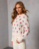 Frosted Promise Knit Abstract Sweater