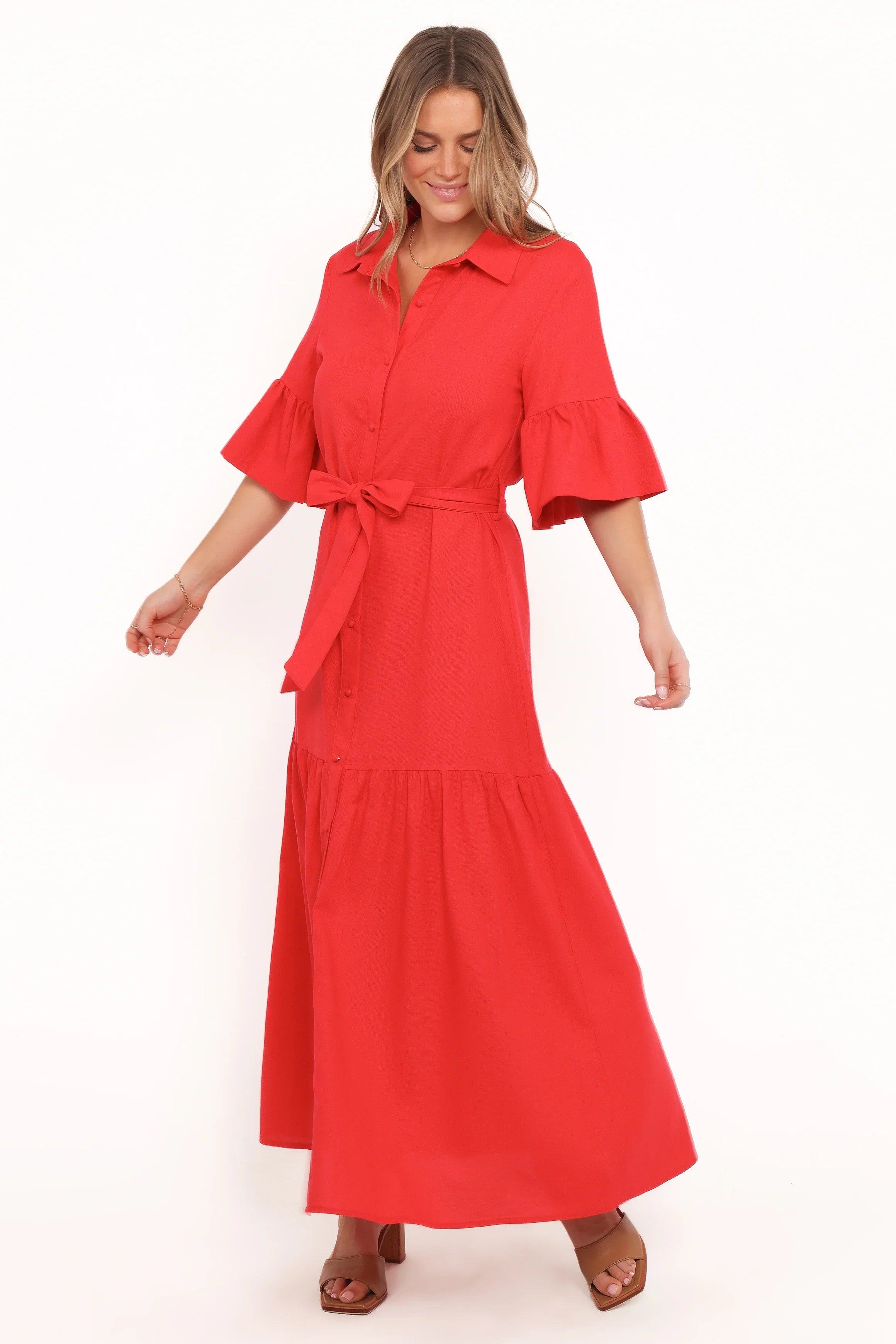 Kirrily Midi Dress Red
