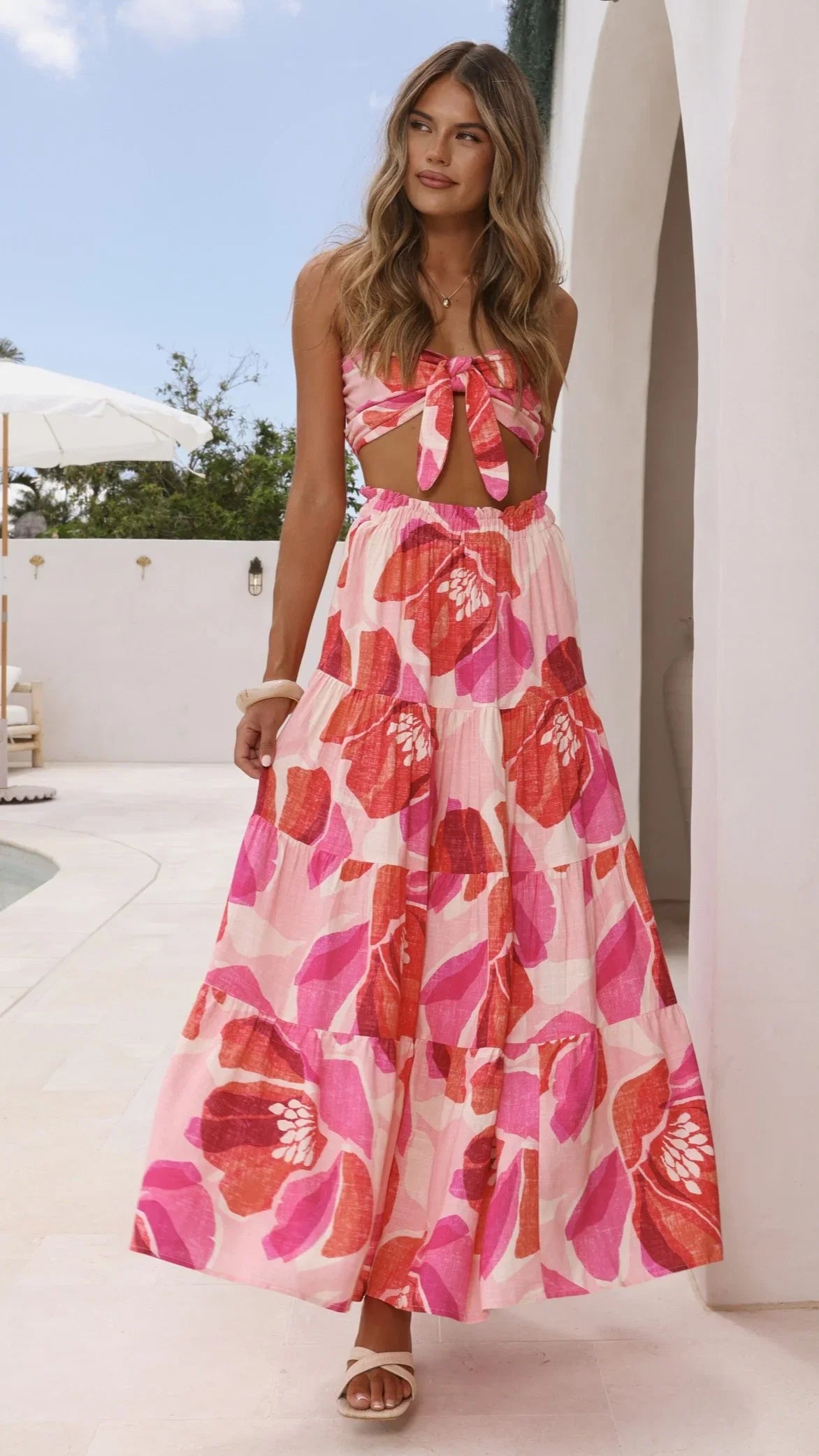 Melanie Maxi Skirt Rosalie Print