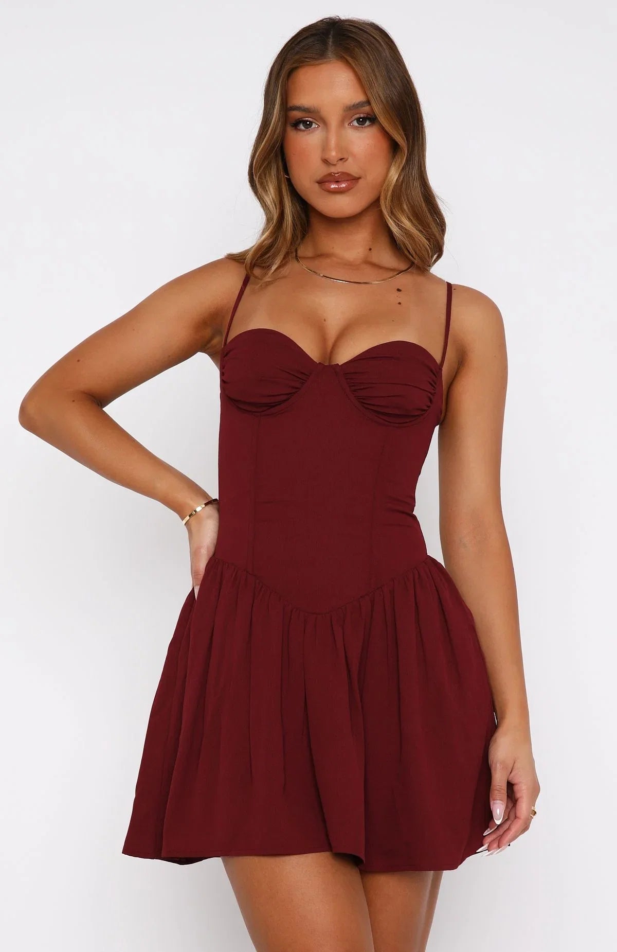Youre A Problem Mini Dress Wine