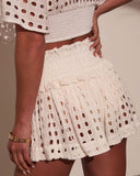 Ingrid Crochet Cover Up Shorts